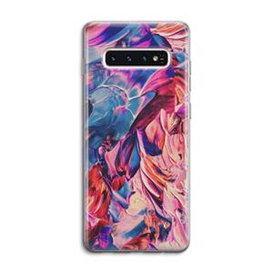 CaseCompany Pink Orchard: Samsung Galaxy S10 4G Transparant Hoesje