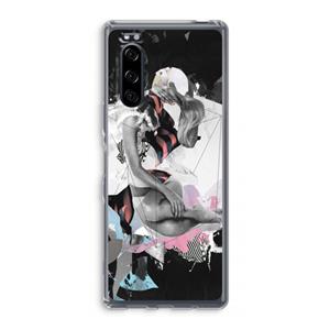 CaseCompany Camouflage de sommeil: Sony Xperia 5 Transparant Hoesje