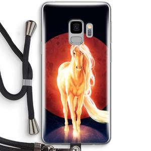 CaseCompany Last Unicorn: Samsung Galaxy S9 Transparant Hoesje met koord