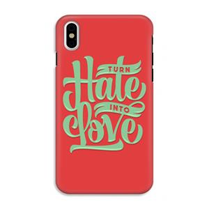 CaseCompany Turn hate into love: iPhone XS Tough Case