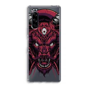 CaseCompany Hell Hound and Serpents: Sony Xperia 5 Transparant Hoesje
