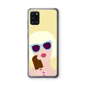CaseCompany Ice cream: Samsung Galaxy A31 Transparant Hoesje