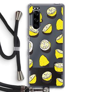 CaseCompany When Life Gives You Lemons...: Sony Xperia 5 Transparant Hoesje met koord