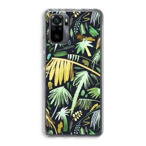 CaseCompany Tropical Palms Dark: Xiaomi Redmi Note 10 Pro Transparant Hoesje