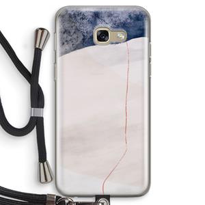 CaseCompany Stone White: Samsung Galaxy A5 (2017) Transparant Hoesje met koord