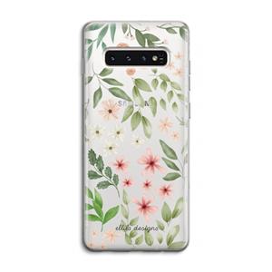 CaseCompany Botanical sweet flower heaven: Samsung Galaxy S10 4G Transparant Hoesje
