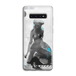 CaseCompany I will not feel a thing: Samsung Galaxy S10 4G Transparant Hoesje