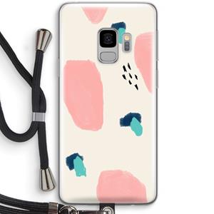 CaseCompany Monday Surprise: Samsung Galaxy S9 Transparant Hoesje met koord