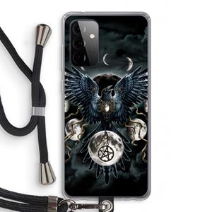 CaseCompany Sinister Wings: Samsung Galaxy A72 5G Transparant Hoesje met koord
