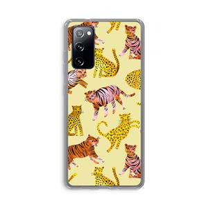 CaseCompany Cute Tigers and Leopards: Samsung Galaxy S20 FE / S20 FE 5G Transparant Hoesje