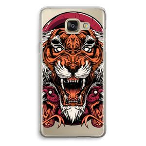 CaseCompany Tiger and Rattlesnakes: Samsung Galaxy A5 (2016) Transparant Hoesje
