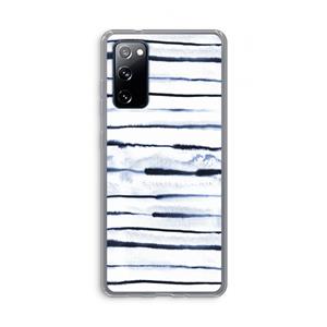 CaseCompany Ink Stripes: Samsung Galaxy S20 FE / S20 FE 5G Transparant Hoesje