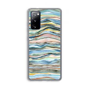 CaseCompany Watercolor Agate: Samsung Galaxy S20 FE / S20 FE 5G Transparant Hoesje