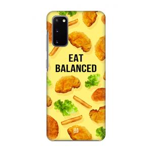 CaseCompany Eat Balanced: Volledig geprint Samsung Galaxy S20 Hoesje