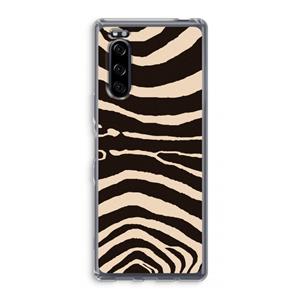 CaseCompany Arizona Zebra: Sony Xperia 5 Transparant Hoesje