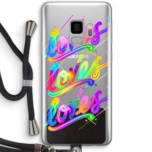 CaseCompany Loves: Samsung Galaxy S9 Transparant Hoesje met koord