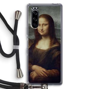 CaseCompany Mona Lisa: Sony Xperia 5 Transparant Hoesje met koord