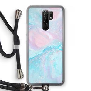 CaseCompany Fantasie pastel: Xiaomi Redmi 9 Transparant Hoesje met koord