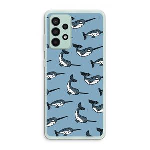 CaseCompany Narwhal: Samsung Galaxy A52s 5G Transparant Hoesje