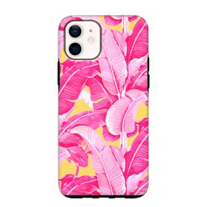 CaseCompany Pink Banana: iPhone 12 mini Tough Case