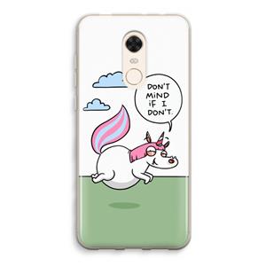 CaseCompany Unicorn: Xiaomi Redmi 5 Transparant Hoesje