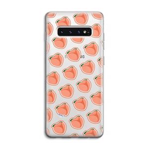 CaseCompany Just peachy: Samsung Galaxy S10 4G Transparant Hoesje