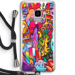 CaseCompany Dreams: Samsung Galaxy S9 Transparant Hoesje met koord