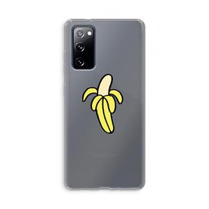 CaseCompany Banana: Samsung Galaxy S20 FE / S20 FE 5G Transparant Hoesje