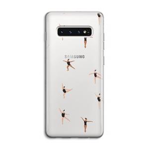 CaseCompany Dancing #1: Samsung Galaxy S10 4G Transparant Hoesje