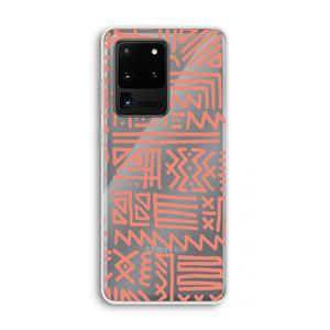 CaseCompany Marrakech Pink: Samsung Galaxy S20 Ultra Transparant Hoesje