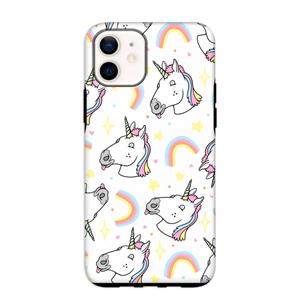 CaseCompany Rainbow Unicorn: iPhone 12 mini Tough Case
