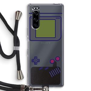 CaseCompany Game On: Sony Xperia 5 Transparant Hoesje met koord