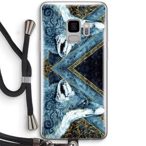 CaseCompany Golden Fox: Samsung Galaxy S9 Transparant Hoesje met koord