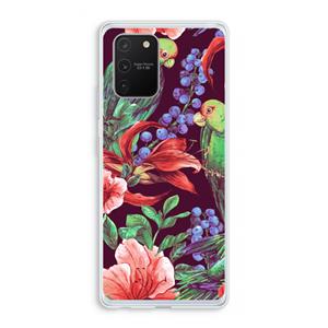 CaseCompany Papegaaien: Samsung Galaxy S10 Lite Transparant Hoesje