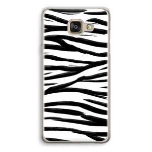 CaseCompany Zebra pattern: Samsung Galaxy A5 (2016) Transparant Hoesje