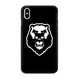 CaseCompany Angry Bear (black): iPhone XS Tough Case