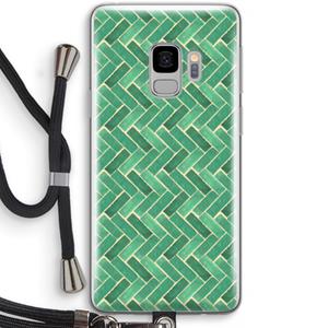 CaseCompany Moroccan tiles 2: Samsung Galaxy S9 Transparant Hoesje met koord
