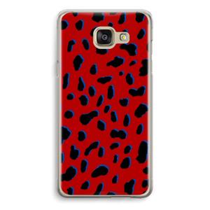 CaseCompany Red Leopard: Samsung Galaxy A5 (2016) Transparant Hoesje