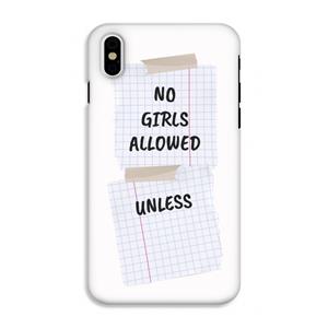 CaseCompany No Girls Allowed Unless: iPhone XS Tough Case