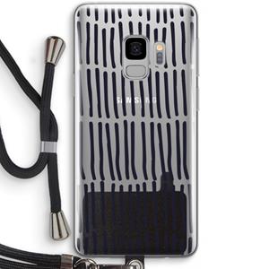 CaseCompany Moroccan stripes: Samsung Galaxy S9 Transparant Hoesje met koord