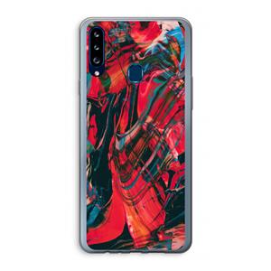 CaseCompany Endless Descent: Samsung Galaxy A20s Transparant Hoesje