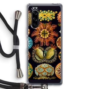 CaseCompany Haeckel Ascidiae: Sony Xperia 5 Transparant Hoesje met koord