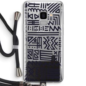 CaseCompany Marrakech print: Samsung Galaxy S9 Transparant Hoesje met koord