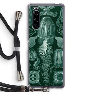 CaseCompany Haeckel Cubomedusae: Sony Xperia 5 Transparant Hoesje met koord