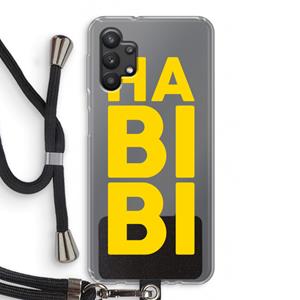 CaseCompany Habibi Majorelle : Samsung Galaxy A32 5G Transparant Hoesje met koord