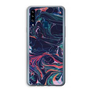 CaseCompany Light Years Beyond: Samsung Galaxy A20s Transparant Hoesje