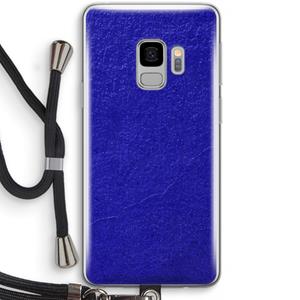 CaseCompany Majorelle Blue: Samsung Galaxy S9 Transparant Hoesje met koord