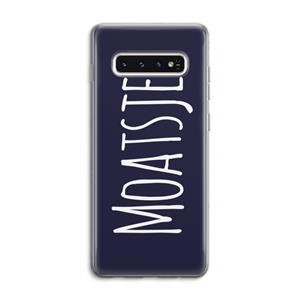 CaseCompany Moatsje!: Samsung Galaxy S10 4G Transparant Hoesje