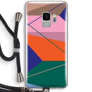 CaseCompany Gestalte 1: Samsung Galaxy S9 Transparant Hoesje met koord