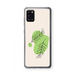 CaseCompany Beleaf in you: Samsung Galaxy A31 Transparant Hoesje